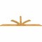 Ekena Millwork Richland Rough Sawn Timber Gable Bracket, Western Red Cedar, 96"W x 32"H x 2"D x 4"F, 8/12 Pitch GBW096X32X0204RIC00RWR - alternate 5